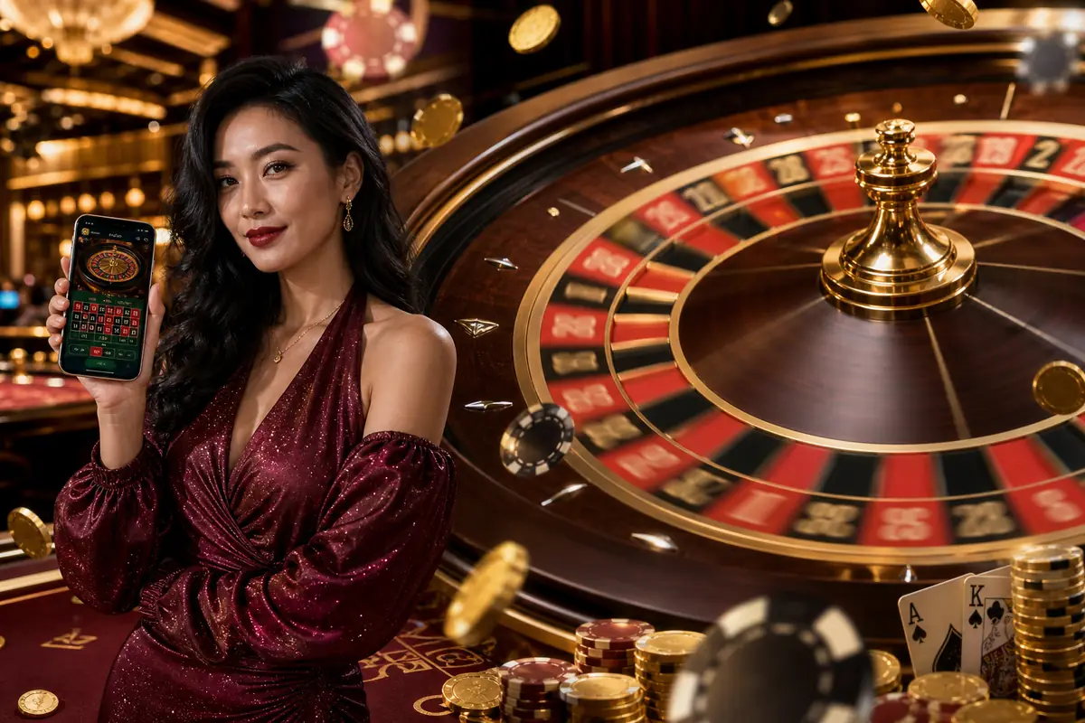 pp8 Live Roulette Dealer ဂိမ်းပြားနှင့် Wheel